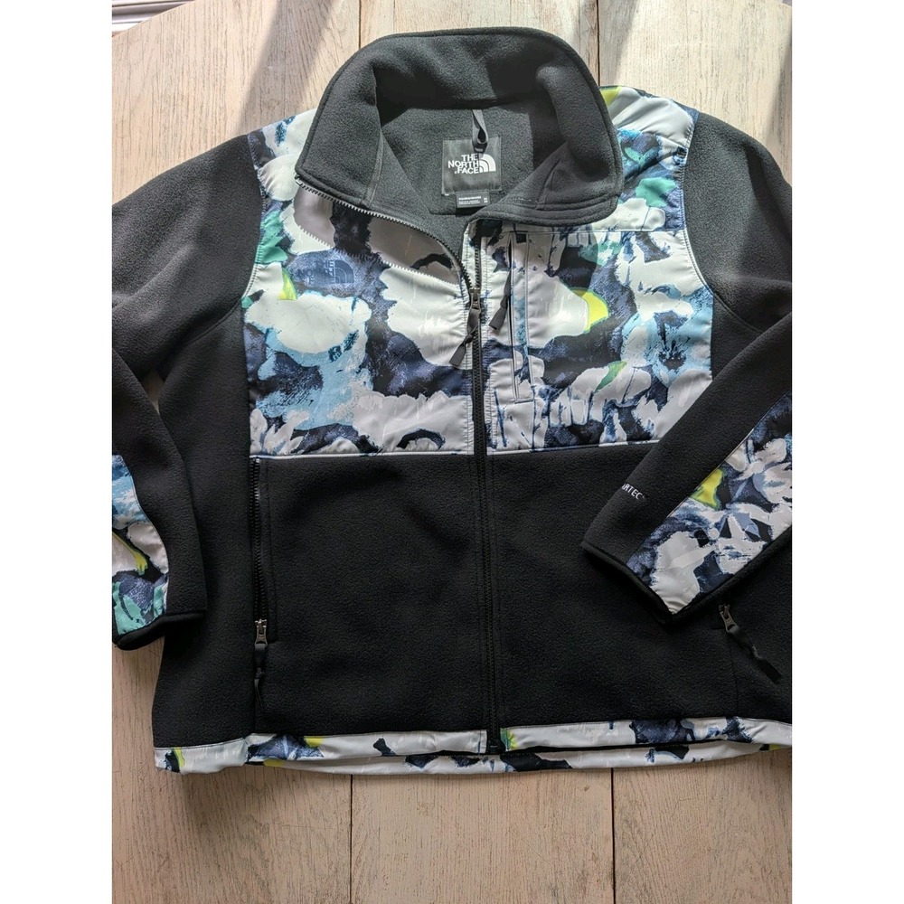 The North Face Women's Plus Denali Jacket 2X Abstract Floral Polartec Fleece